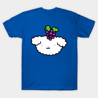 Grapes Fluffy Dog Face T-Shirt